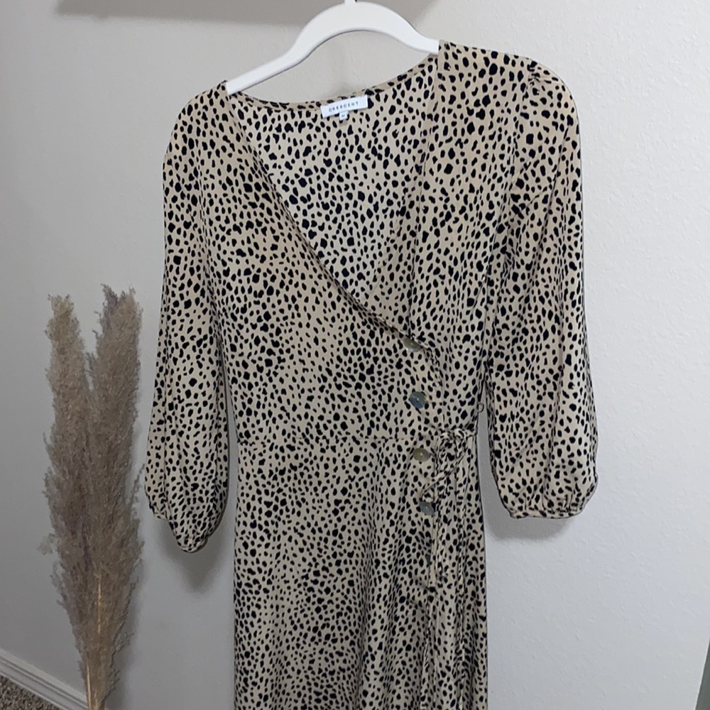 Crescent Wrap Dress- Maxi